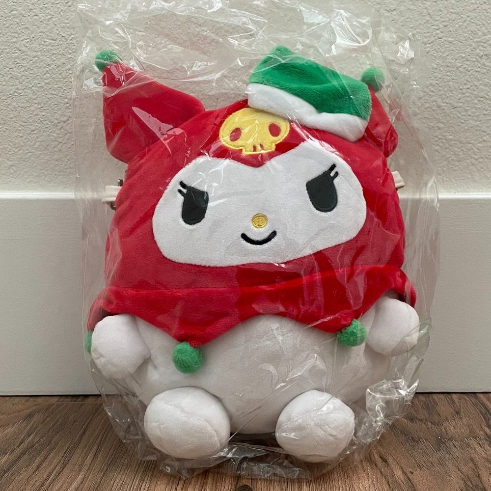Kuromi Christmas Plushy Bag 9"